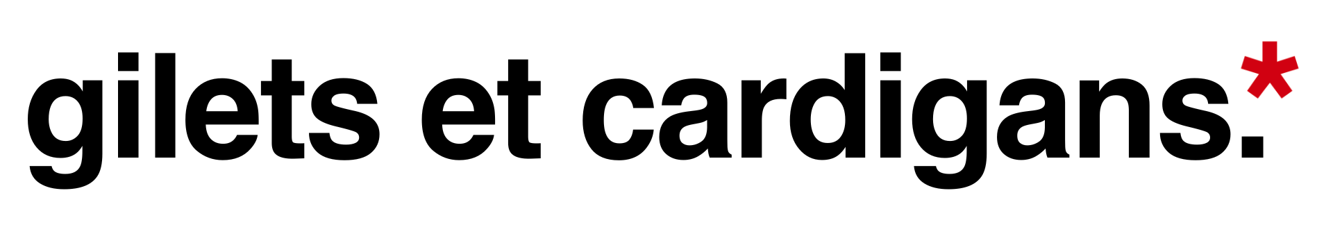 Gilets et Cardigan