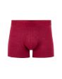 Boxer en coton stretch uni - bordeaux