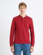 Polo straight piqué 100% coton - bordeaux