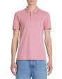 Polo piqué slim en coton stretch - rose