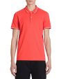 Polo piqué slim en coton stretch - rouge