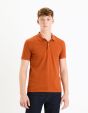 Polo piqué - orange foncé