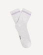 Chaussettes sport mi-haute coton - gris chine