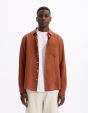 Chemise regular 100% lin - terracotta