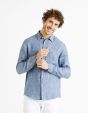 Chemise regular 100% lin - chambray