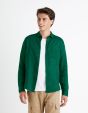 Chemise  regular 100% lin - vert