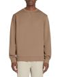 Sweat col rond 100% coton - taupe