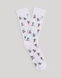 Chaussettes hautes coton - blanc