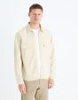 Surchemise en jean overshirt 100% coton - beige