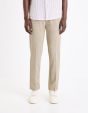 Pantalon chino slim - beige