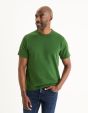 T-shirt col rond boxy 100% coton - vert