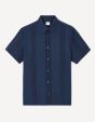 Chemisette regular en coton mélangé - marine