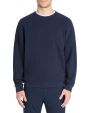 Sweat oversize col rond 100% coton - marine
