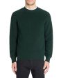 Pull col rond 100% coton - vert