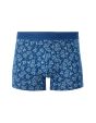 Boxer imprimé feuille - bleu marine