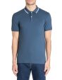 Polo slim coton stretch - marine