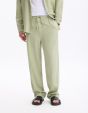 Pantalon loose 100% coton tencel - vert
