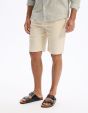 Bermuda 100% coton - beige
