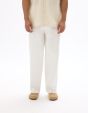 Pantalon chino baggy coton stretch - blanc