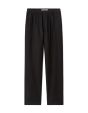 Pantalon straight jacquard - noir