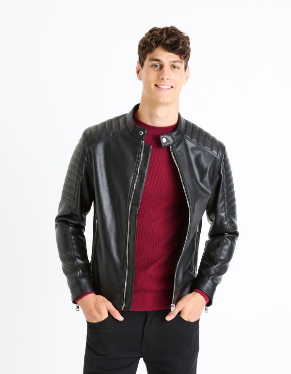 Blouson biker - noir