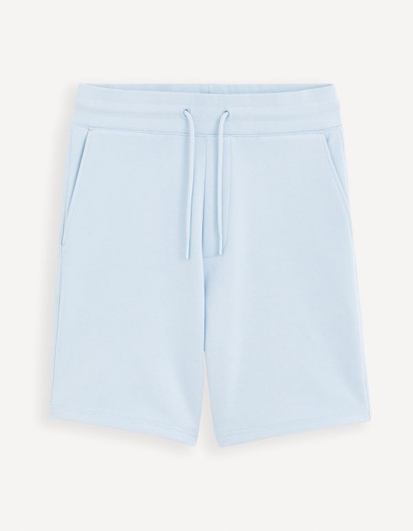 Short en molleton - bleu ciel