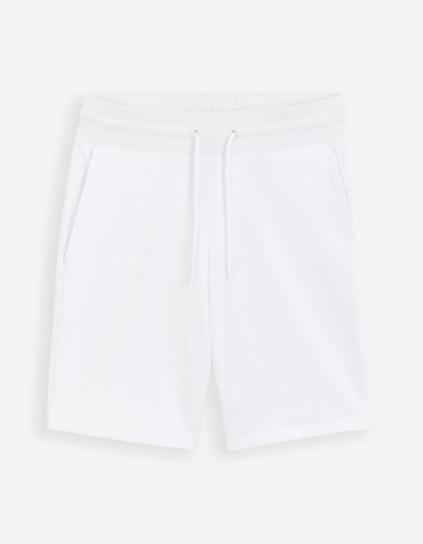Short en molleton - blanc