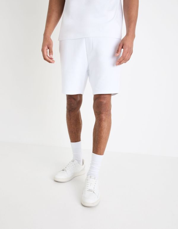 Short en molleton - blanc
