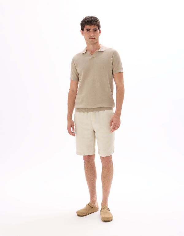 Polo piqué regular 100% Coton tricot - beige