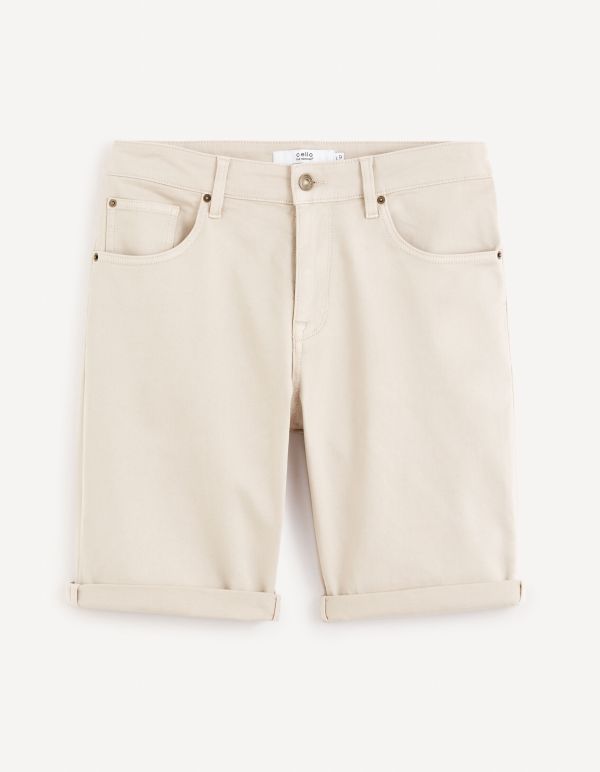 Bermuda coton stretch - sand