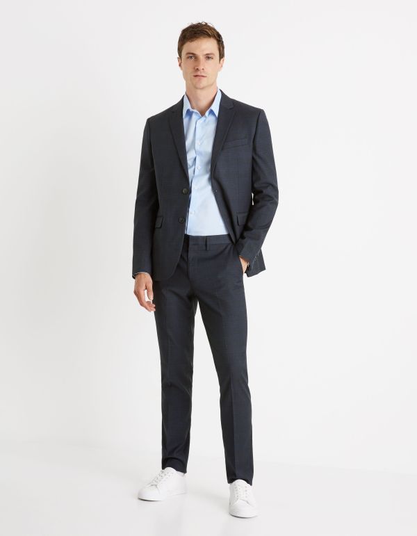 Chemise  slim 100% coton - bleu clair