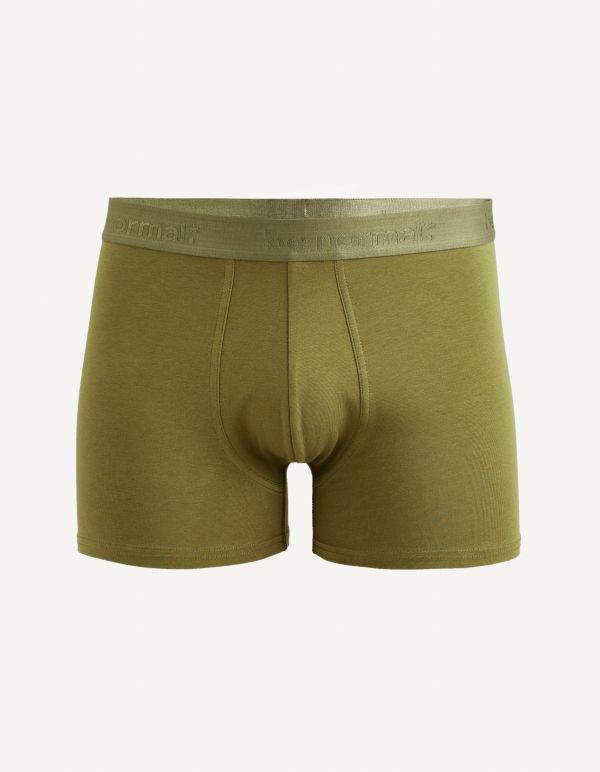 Boxer en coton stretch - marron
