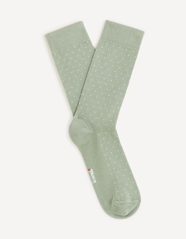 Chaussettes hautes coton - vert