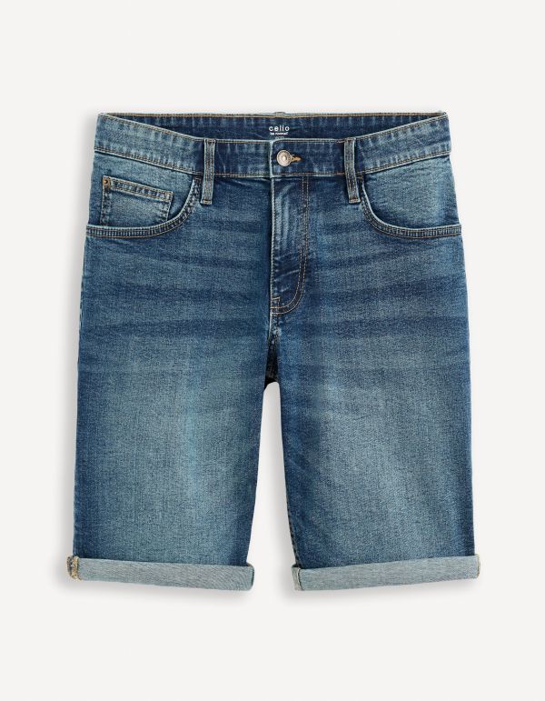 Bermuda en jean - bleu