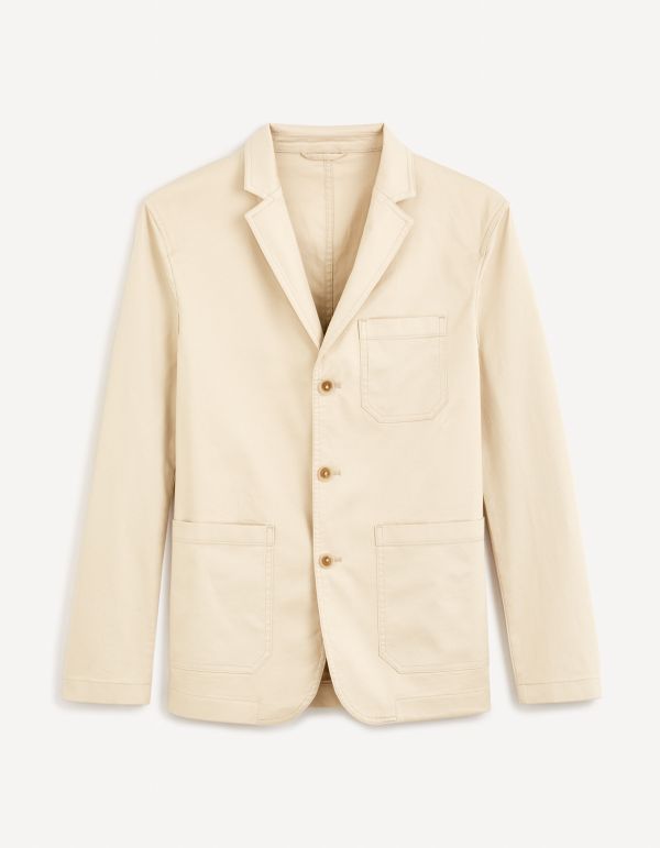 Blazer 3 boutons lavable - écru