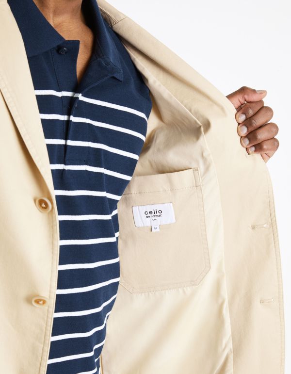 Blazer 3 boutons lavable - écru