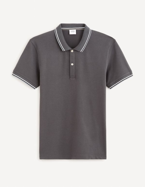 Polo piqué - anthracite