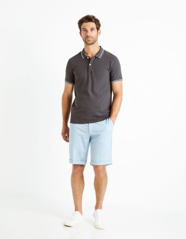 Polo piqué - anthracite