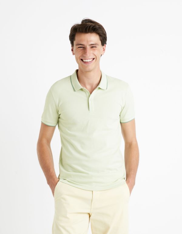 Polo piqué - vert