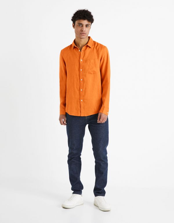 Chemise orange homme celio outlet