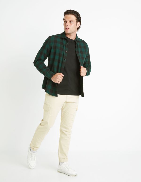 Pantalon slim cargo - sand