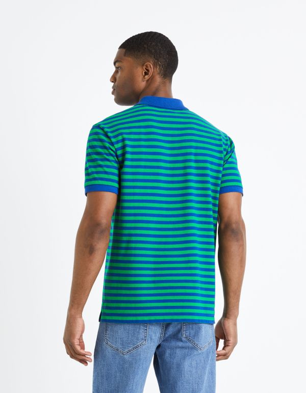 Polo piqué 100% coton - bleu