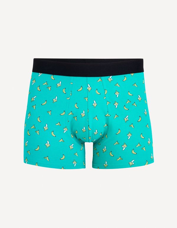Boxer en coton stretch - vert