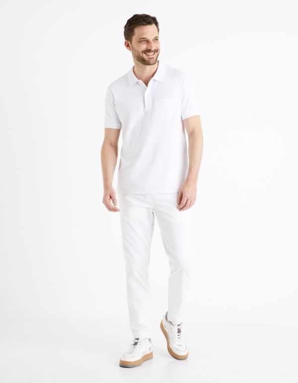 Polo jersey - Blanc