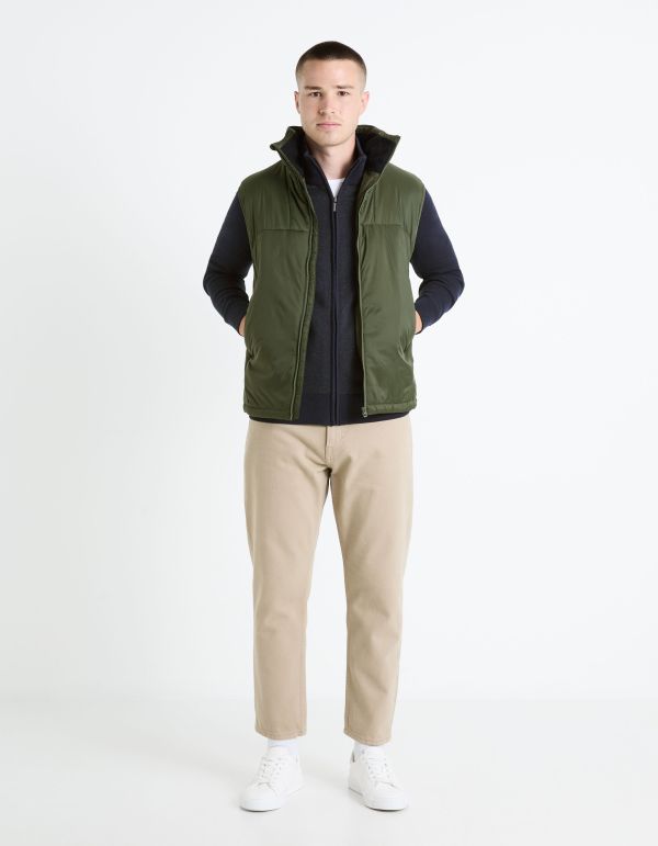 Gilet zippé 100% coton - marine