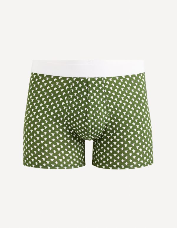 Boxer en coton stretch - vert