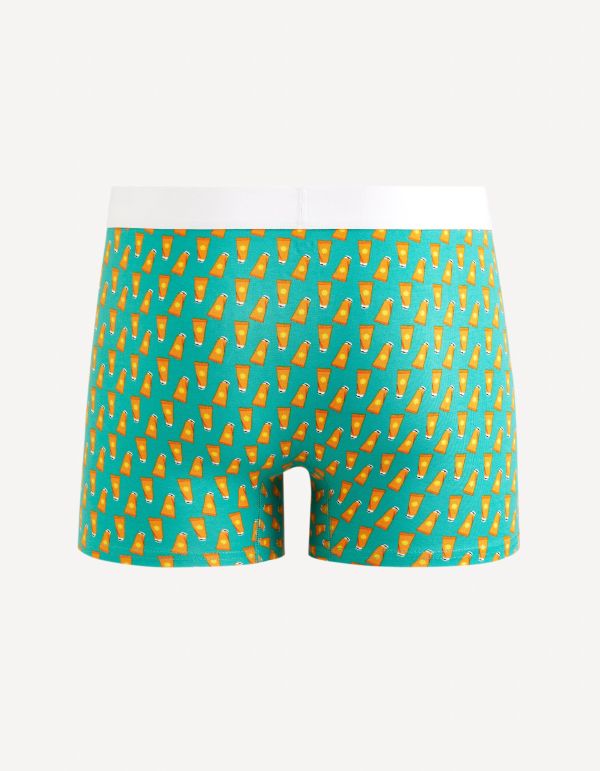 Boxer en coton stretch - vert