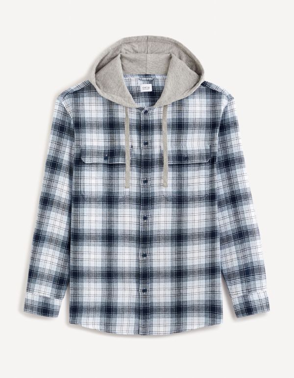 Chemise relax 100% coton - bleu