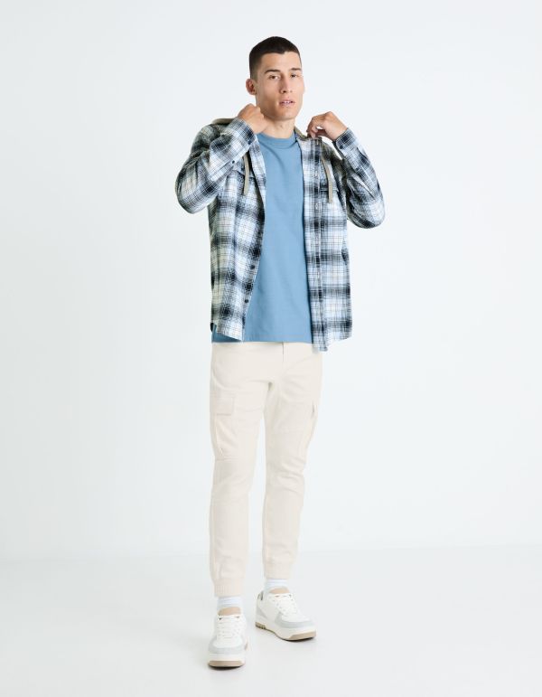 Chemise relax 100% coton - bleu