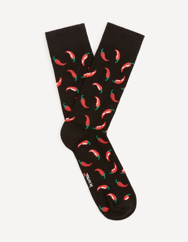 Chaussettes hautes coton - noir